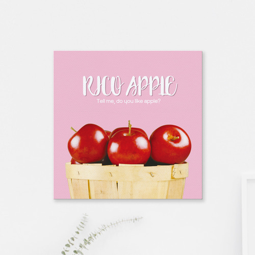 [우아한 달팽이] 액자 포스터 리코 애플