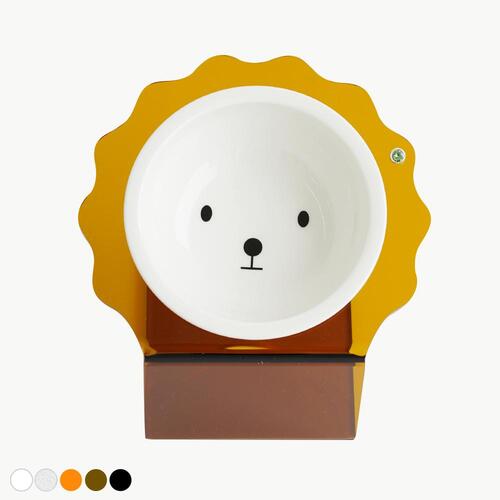 [매기앤보] 비숑 반려동물 세라믹 밥그릇 1구(5color)