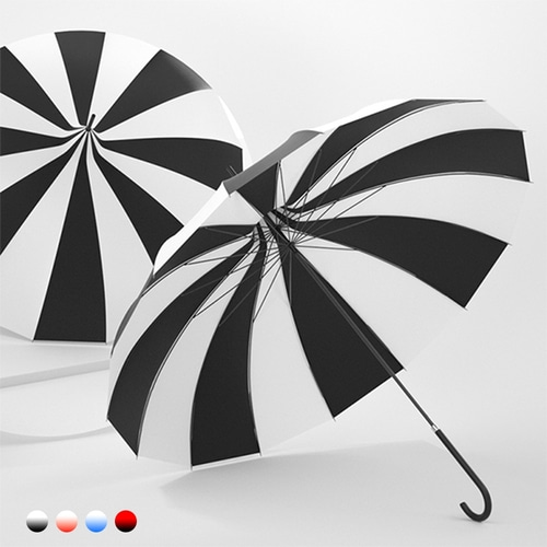 [포유렐라] 튼튼한 16k 파라솔 장우산(4colors) 태풍 골프 대형 장마철